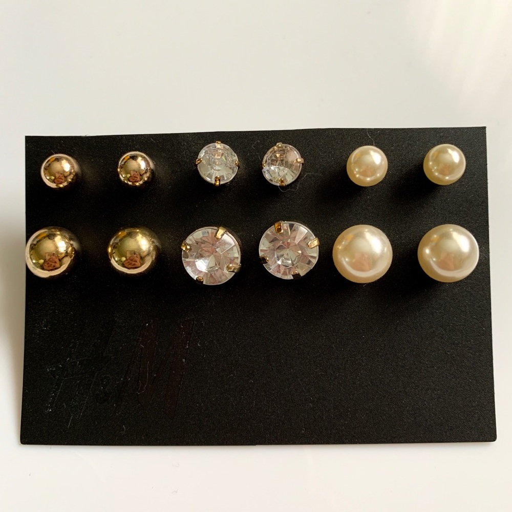 set of earring studs